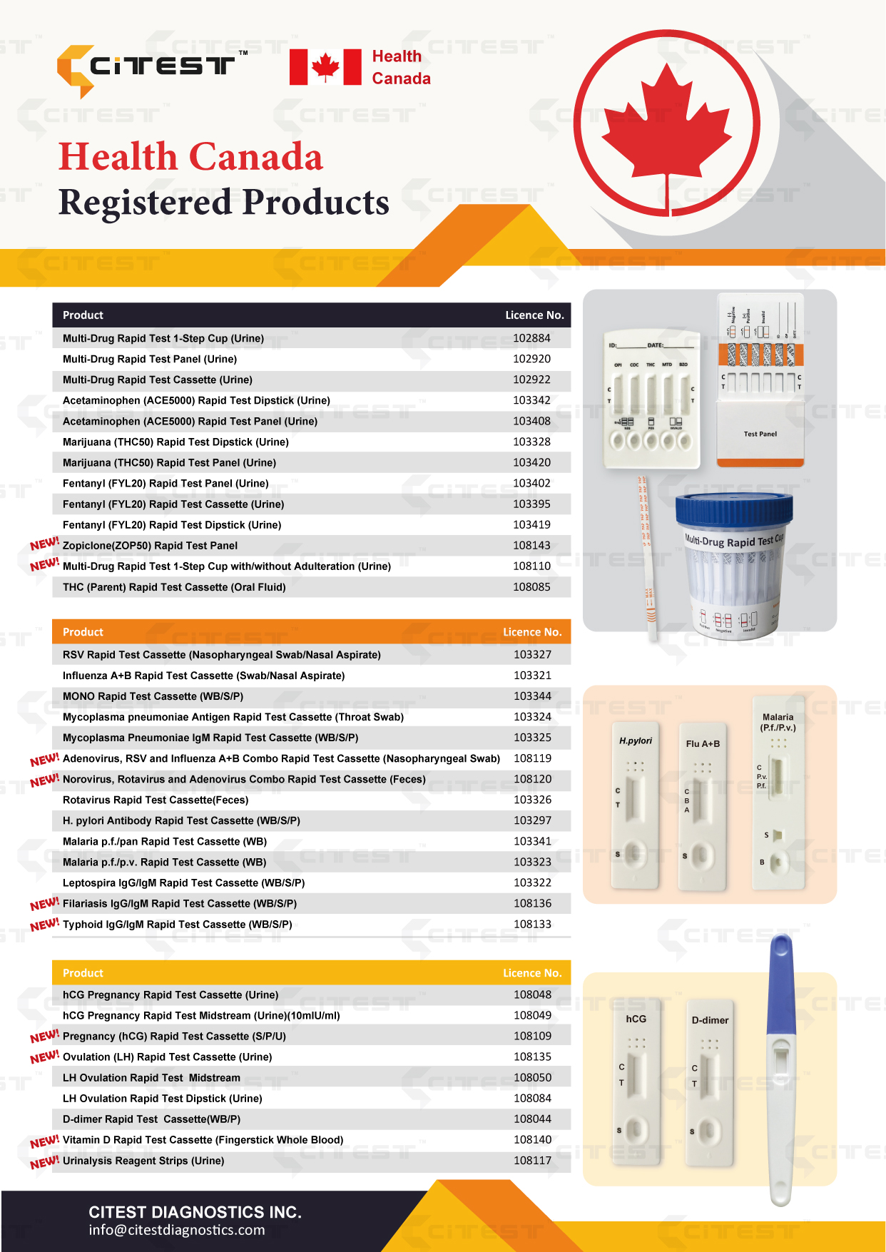 CITEST Health Canada Registered Products.jpg CITEST Health Canada Registered Products.jpg